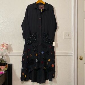 COLLECT INLE 81/92
NEWYOR 800.884.2475 
SIZE SM Chalet Black Patchwork Dress